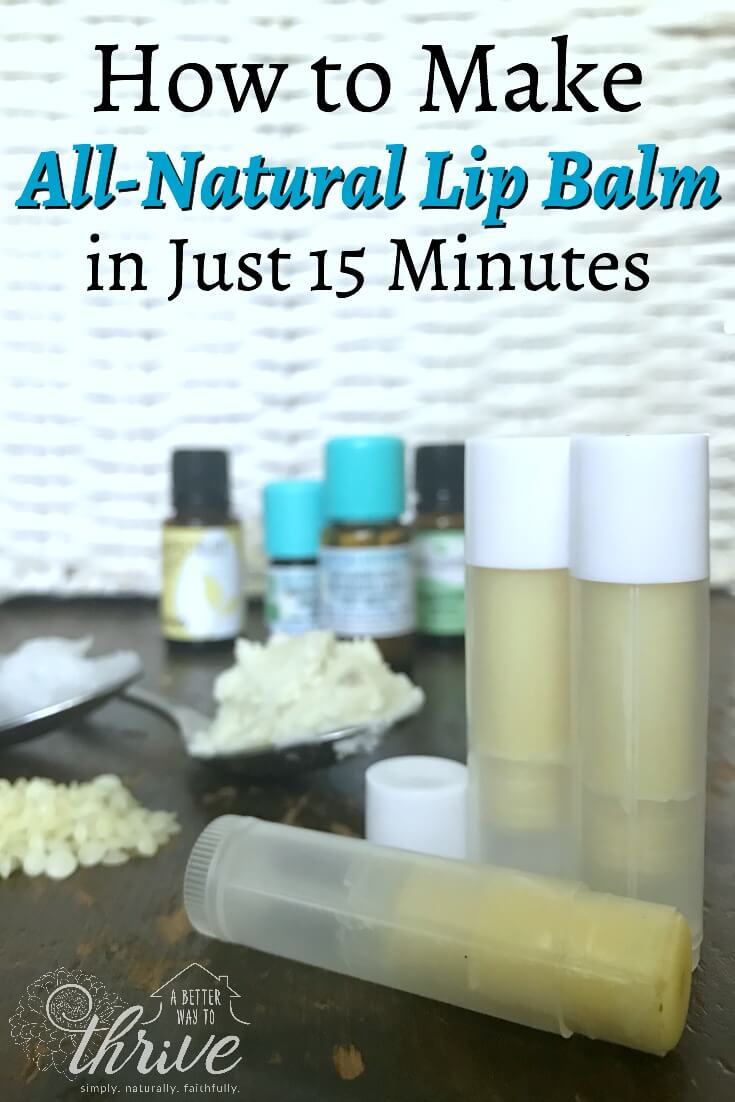 3-Ingredient Homemade Lip Balm